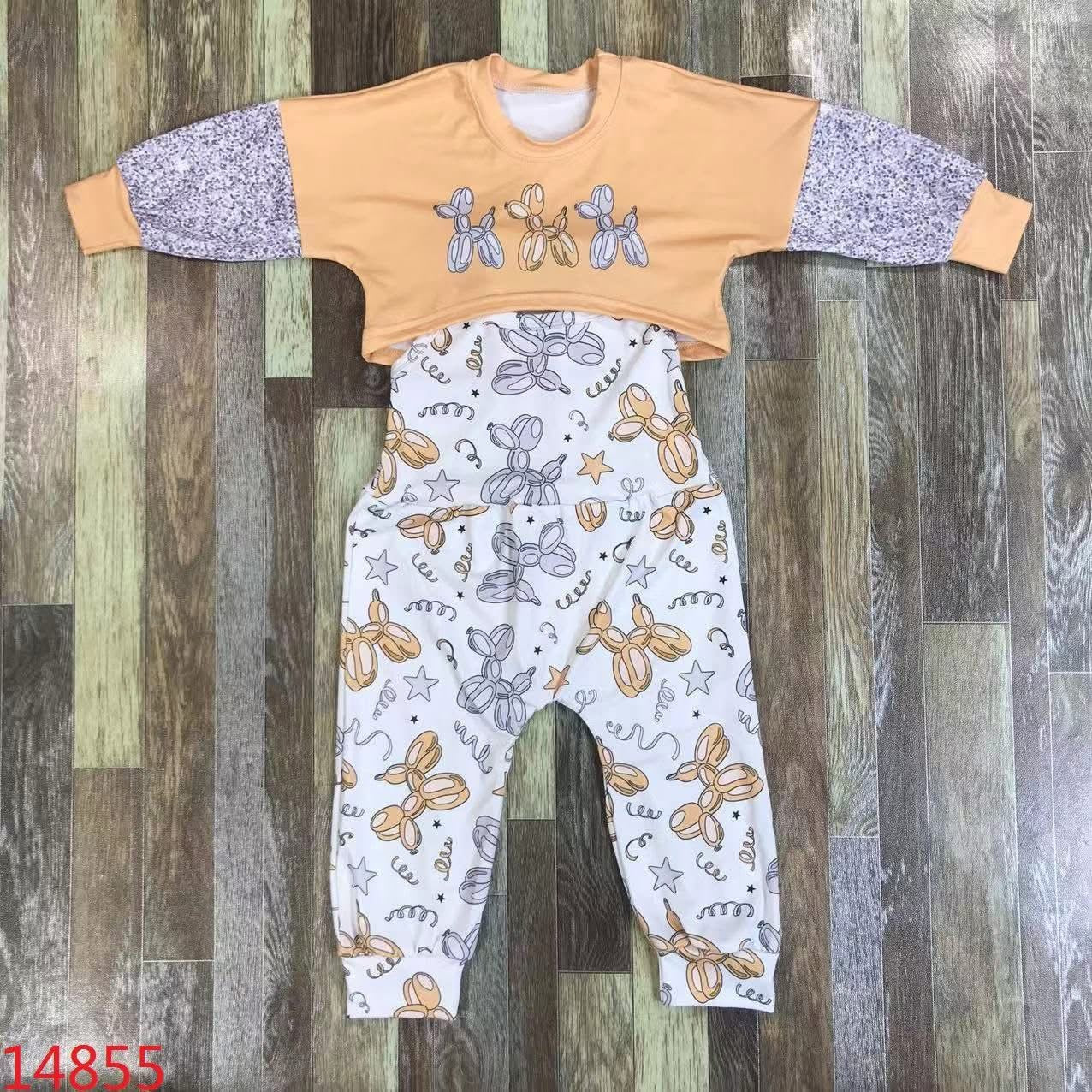 Balloon Dog Romper & Honey Top